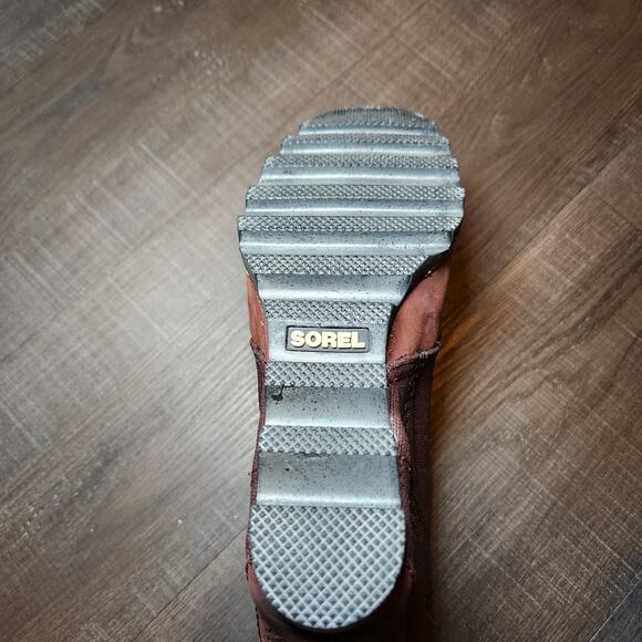 Sorel PDX Wedge Booties Women’s 8 Brown Waterproof Nubuck Lace Up NWOB - Picture 15 of 16